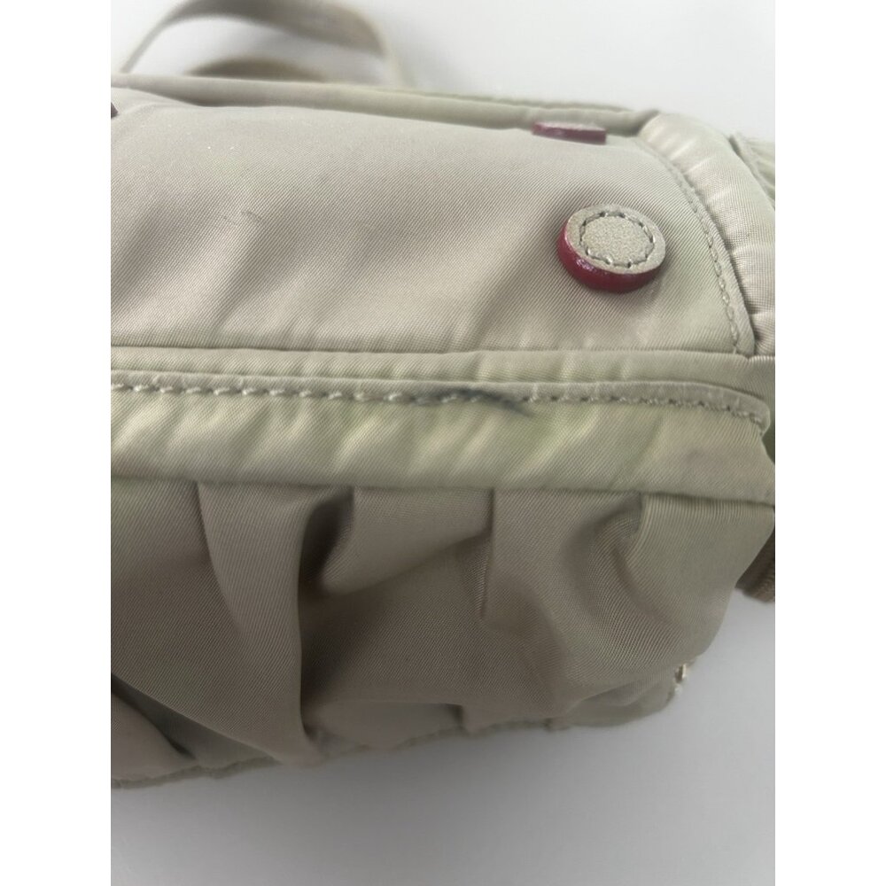 MZ Wallace Bedford Nylon Leather Beige Tan Alice Shoulder Bag - Picture 7 of 16